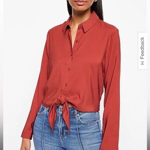 NWT Tie Front Portofino Shirt